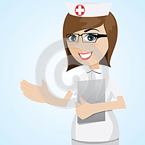 Cartoon nurse portrait