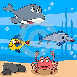 Cartoon Ocean Life [3]