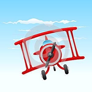 Cartoon old plane