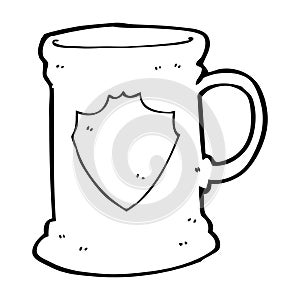 cartoon old tankard