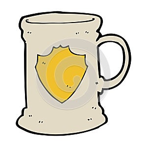 cartoon old tankard