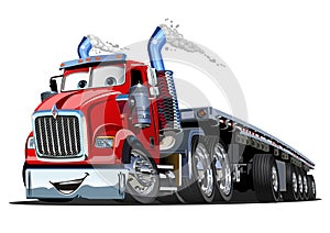 Cartoon oversize load transporter