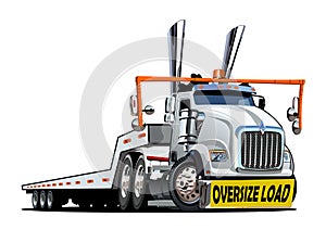 Cartoon oversize load transporter photo