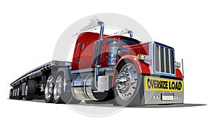 Cartoon oversize load transporter photo