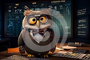 Cartoon owl wearing img