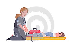 Cartoon Paramedic Illustration