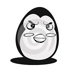 Cartoon penguin egg vector illustration design.