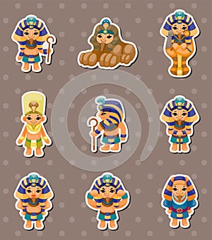 Cartoon pharaoh stickers