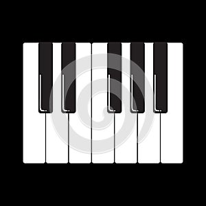 Cartoon piano keys