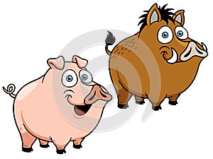 Cartoon pig