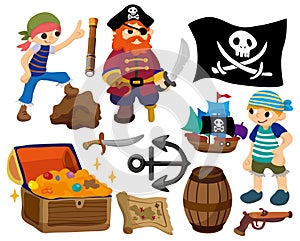 Diseno de pintura pirata icono 