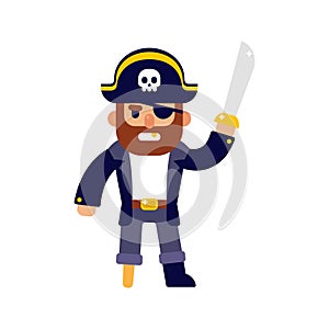 Cartoon pirate illustration