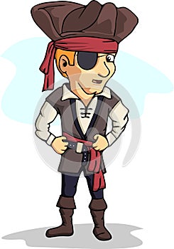 Cartoon pirate photo