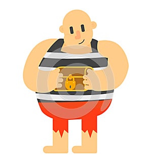 Cartoon pirate vector character