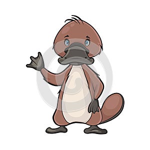 Cartoon platypus
