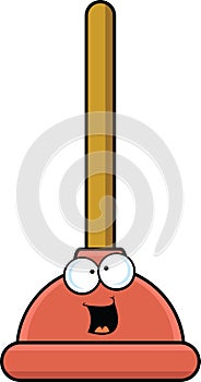 Cartoon Plunger Happy