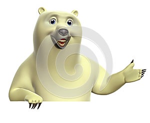 Cartoon polar bear