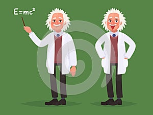 A cartoon portrait of Albert Einstein photo