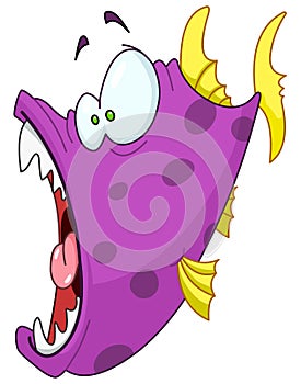 Cartoon predator fish