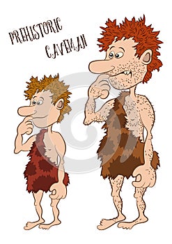 Cartoon Prehistoric People