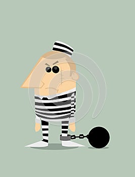 Cartoon prisoner