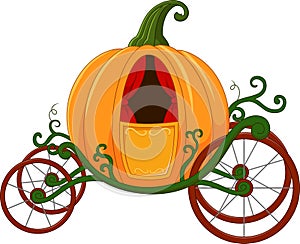 Cartoon Pumpkin carriage