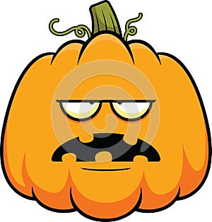 Cartoon Pumpkin Tired