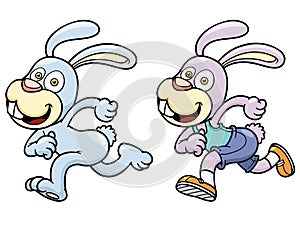 Cartoon rabbit