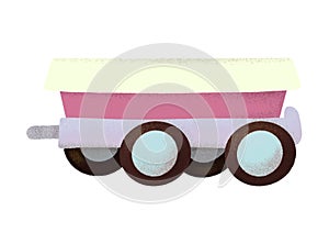 cartoon railway carriage