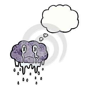 cartoon rain cloud