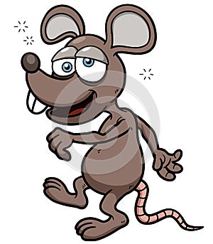 Cartoon rat dizzy photo