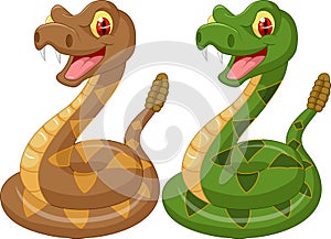 Cartoon rattle snake