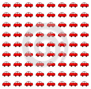 Cartoon Red Car Background