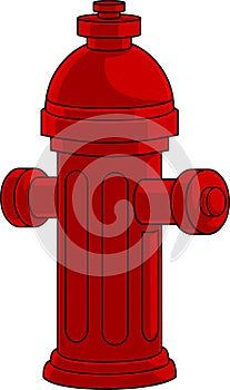 Cartoon Red Fire Hydrant