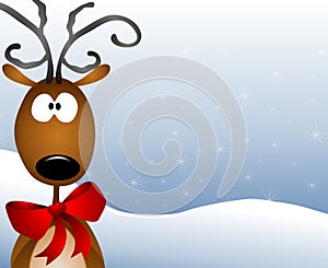 Cartoon Reindeer Background