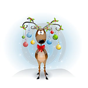 Cartoon Reindeer Ornaments photo