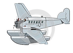 Cartoon Retro Airplane