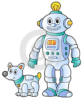 Cartoon retro robot 2