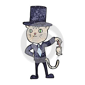 cartoon rich cat