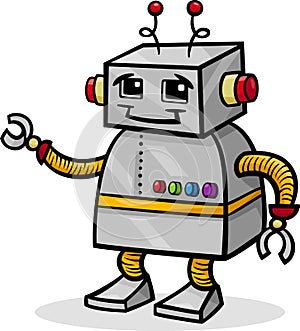 Cartoon robot or droid illustration