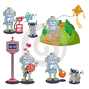 Cartoon robot set