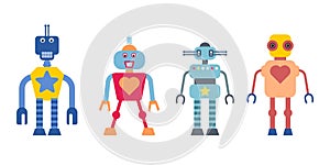 Cartoon robots photo