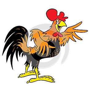 Cartoon Rooster