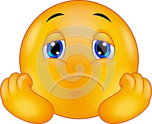 Cartoon Sad smiley emoticon photo