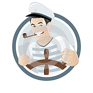 Cartoon sailor sign photo