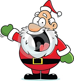 Cartoon Santa Claus Happy