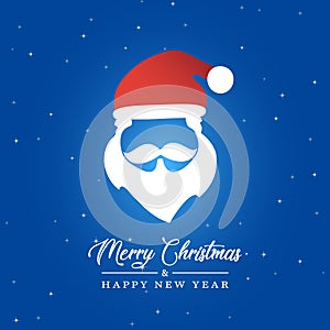 A Cartoon Santa Claus Silhouette