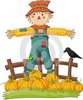 Cartoon scarecrow character photo