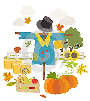 Cartoon scarecrow