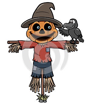 Cartoon scarecrow